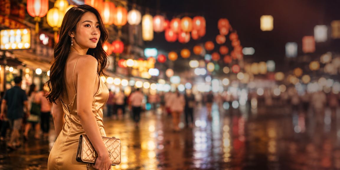 Người dùng tại Nha Trang xem kèo thể thao trên ứng dụng vào buổi tối chợ đêm